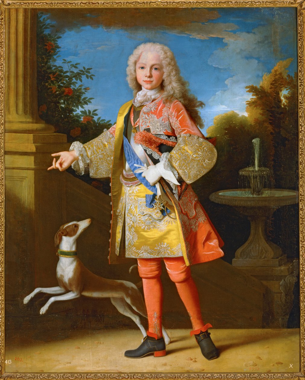 Ferdinand VI af Spanien som barn ... (maleri på lærred) af Jean Ranc