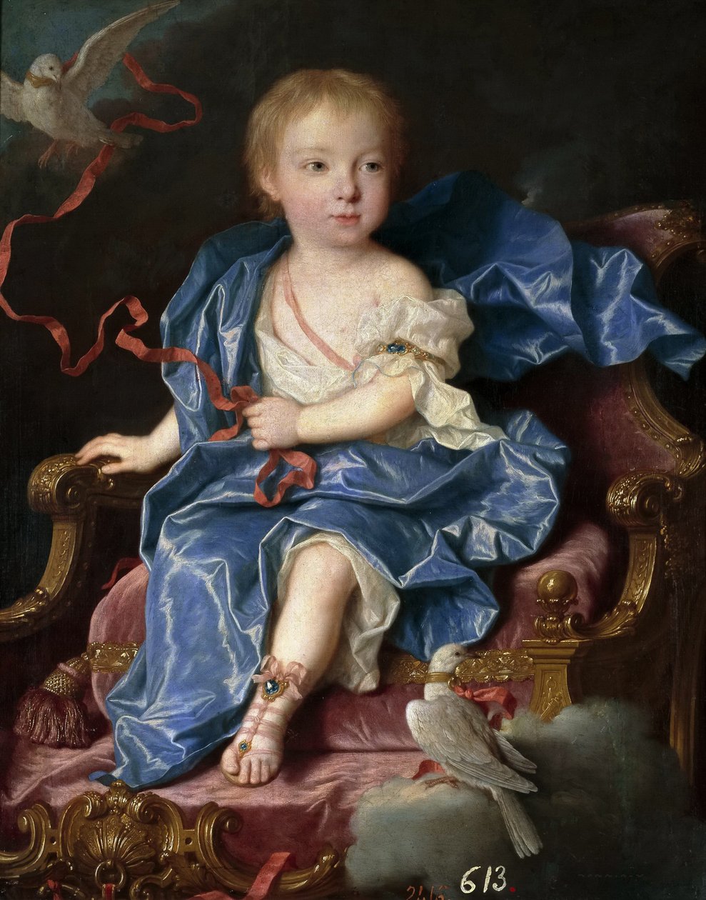 Maria Antonia Ferdinanda af Spanien 1729-1785, fremtidig dronning af Sardinien, 1731. af Jean Ranc