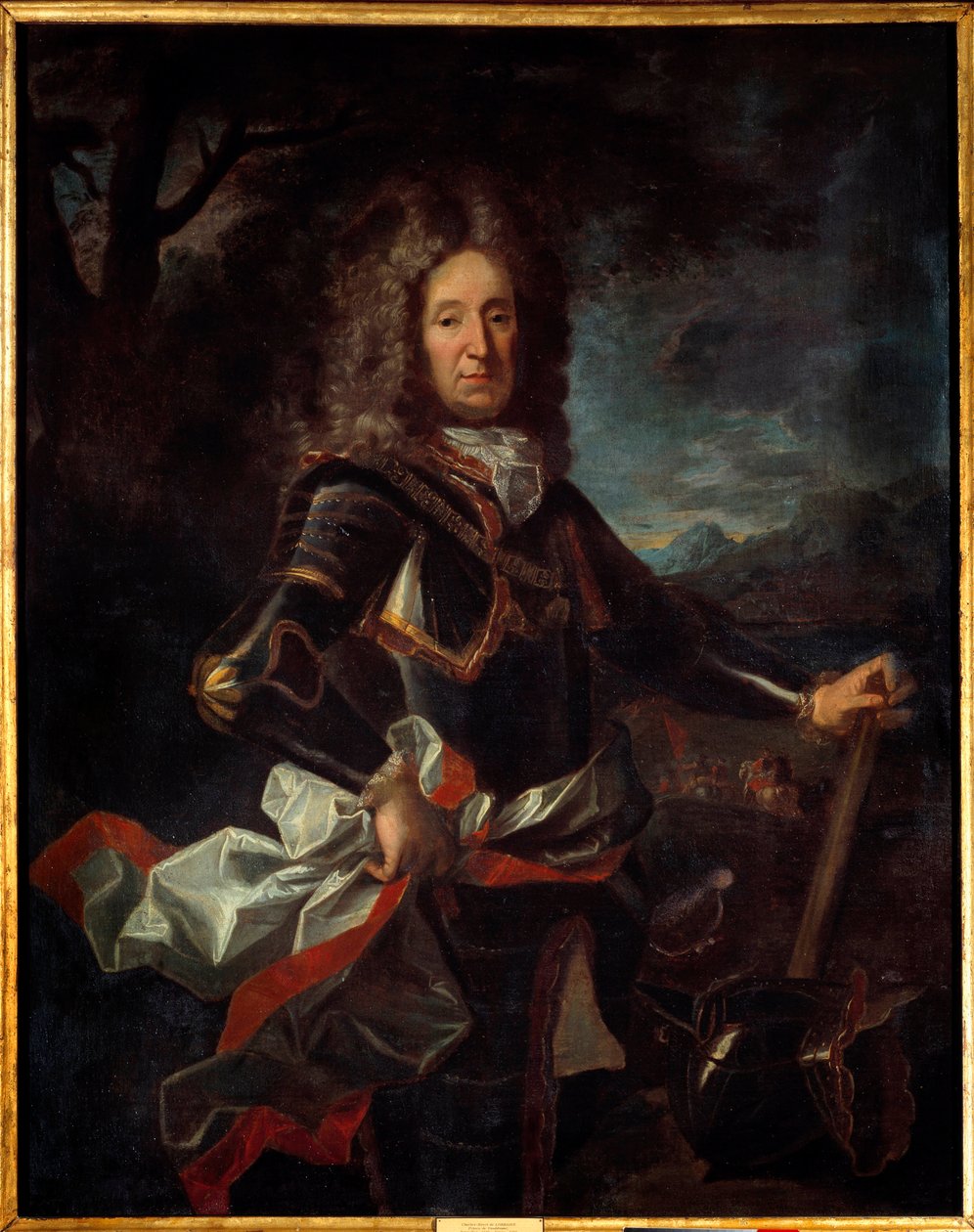 Portræt af Charles Henri de Lorraine, Prins af Vaudemont (1649-1723), søn af Charles IV. Maleri af Jean Ranc (1674-1735) af Jean Ranc
