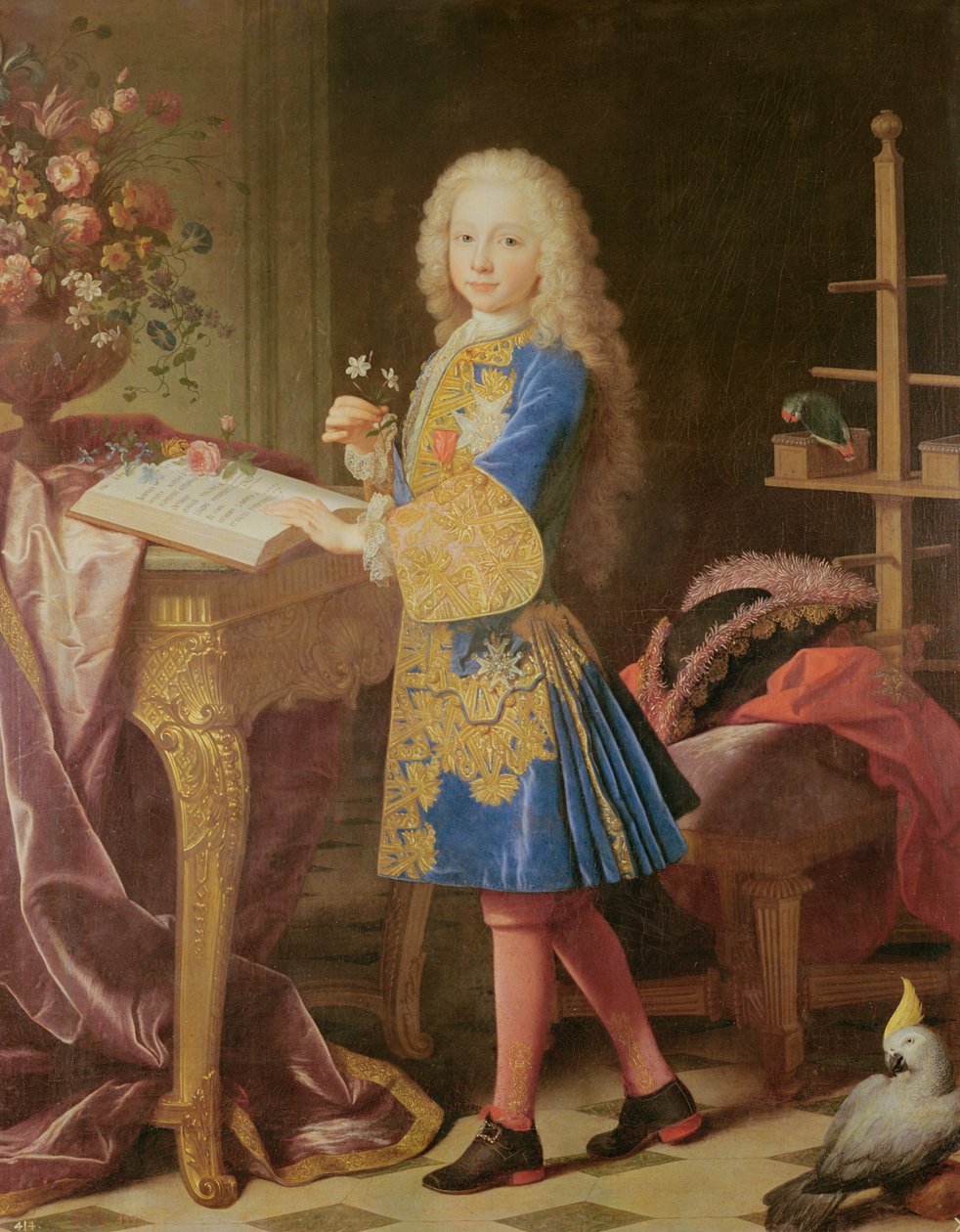 Portræt af Charles af Bourbon, ca. 1725-35 (olie på lærred) af Jean Ranc