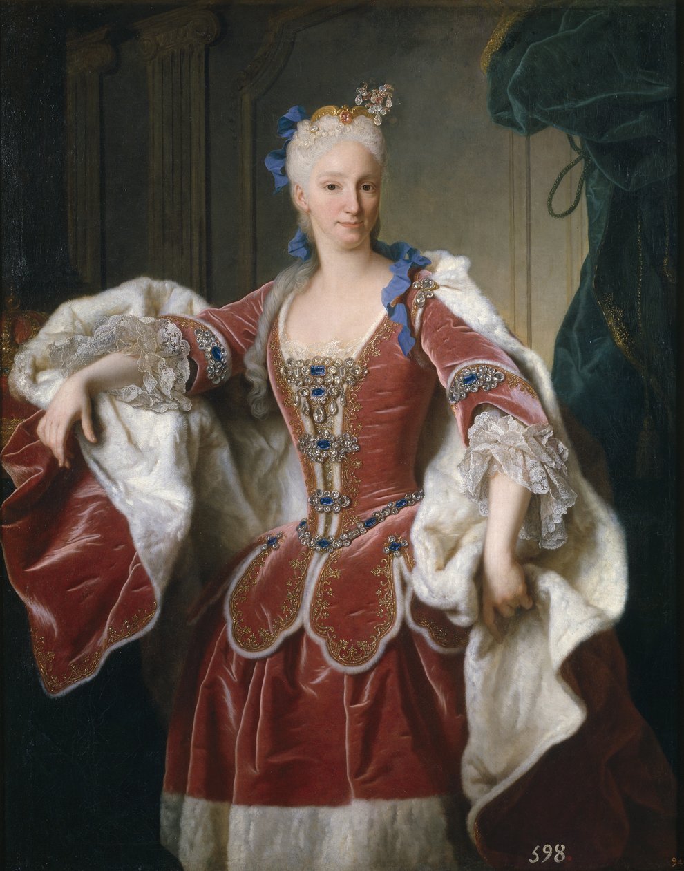 Portræt af Elisabeth Farnese, Spaniens dronning, 1723 af Jean Ranc
