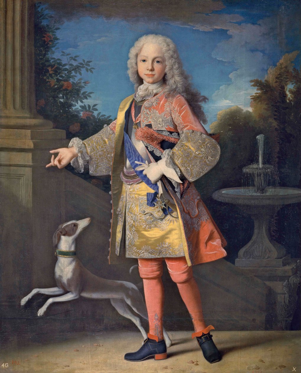 Portræt af Ferdinand VI af Spanien 1713-1759, ca 1723. af Jean Ranc