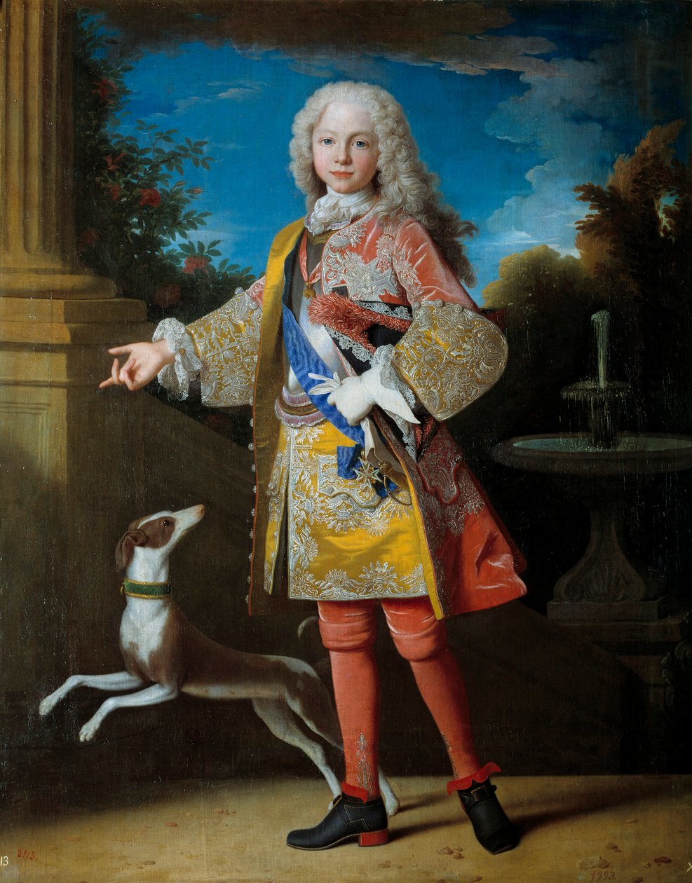 Portræt af Ferdinand de Bourbon, Prins af Asturien: Fremtidens Ferdinand VI dit le Sage (1713-1759), Spaniens konge, Maleri af Jean Ranc (1674-1735). 1700-tallet, Prado Museum Madrid - Portræt af Ferdinand af Bourbon, Prins af Asturien, afdøde Ferdinand VI af Jean Ranc