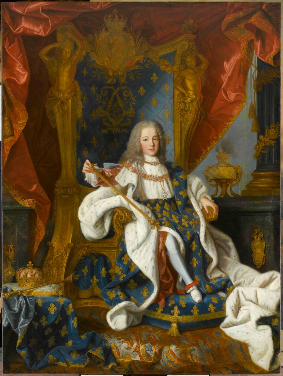 Portræt af Louis XV 1710-1774, konge af Frankrig, i en alder af 9, 1719. af Jean Ranc
