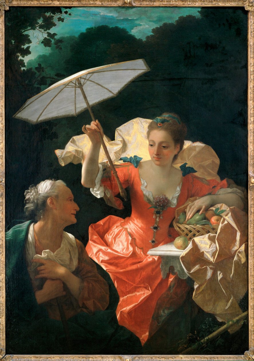 Vertumna og Pomona (maleri på lærred) af Jean Ranc