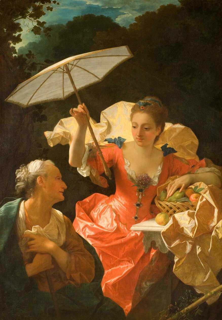 Vertumnus og Pomona, ca 1710-1722. af Jean Ranc