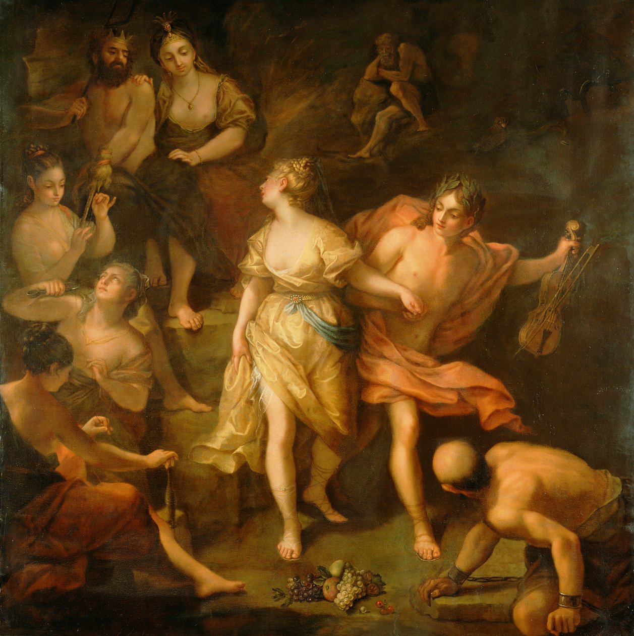 Orfeus og Eurydike, ca.1709 af Jean Raoux