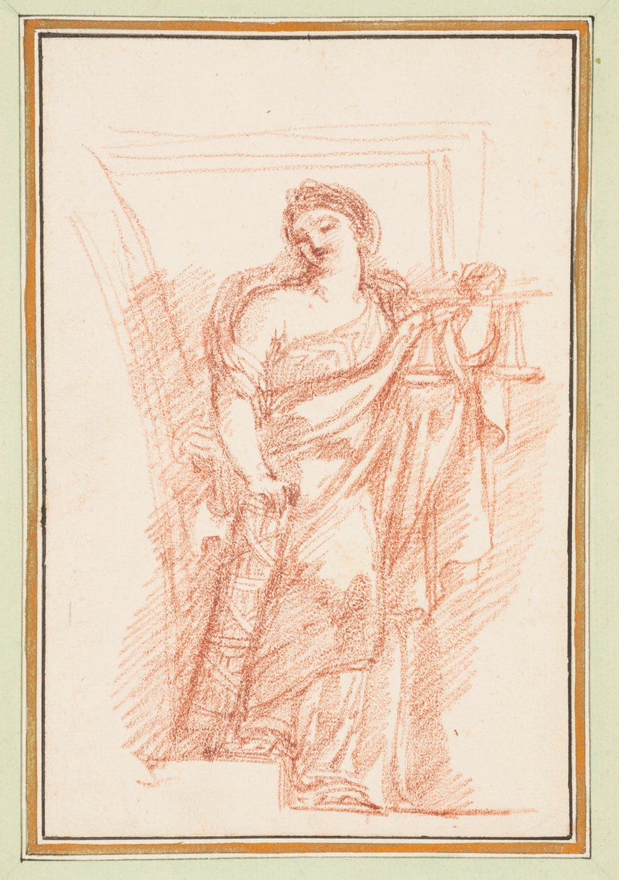 Allegorisk retfærdighedsfigur med fasces af Jean Robert Ango