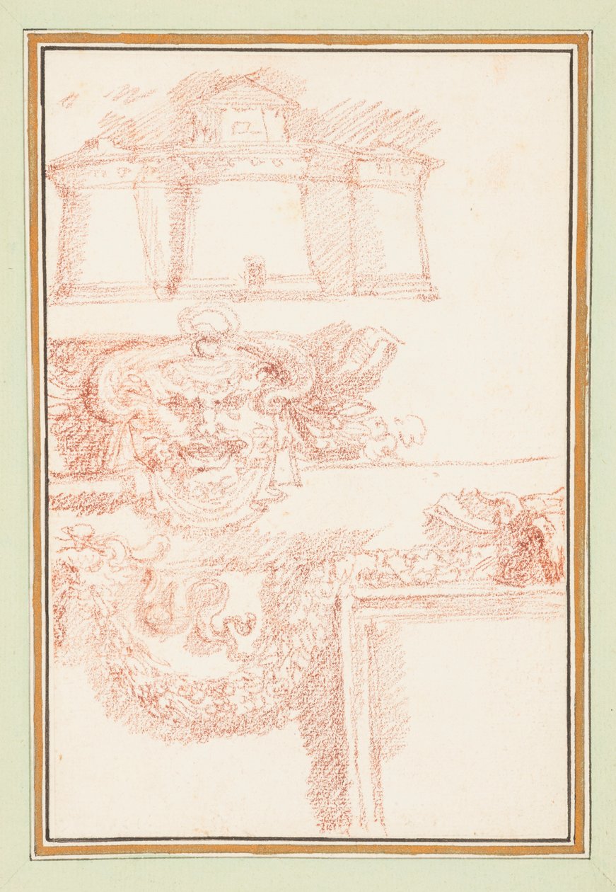 Armory, maske og en guirlande af Jean Robert Ango