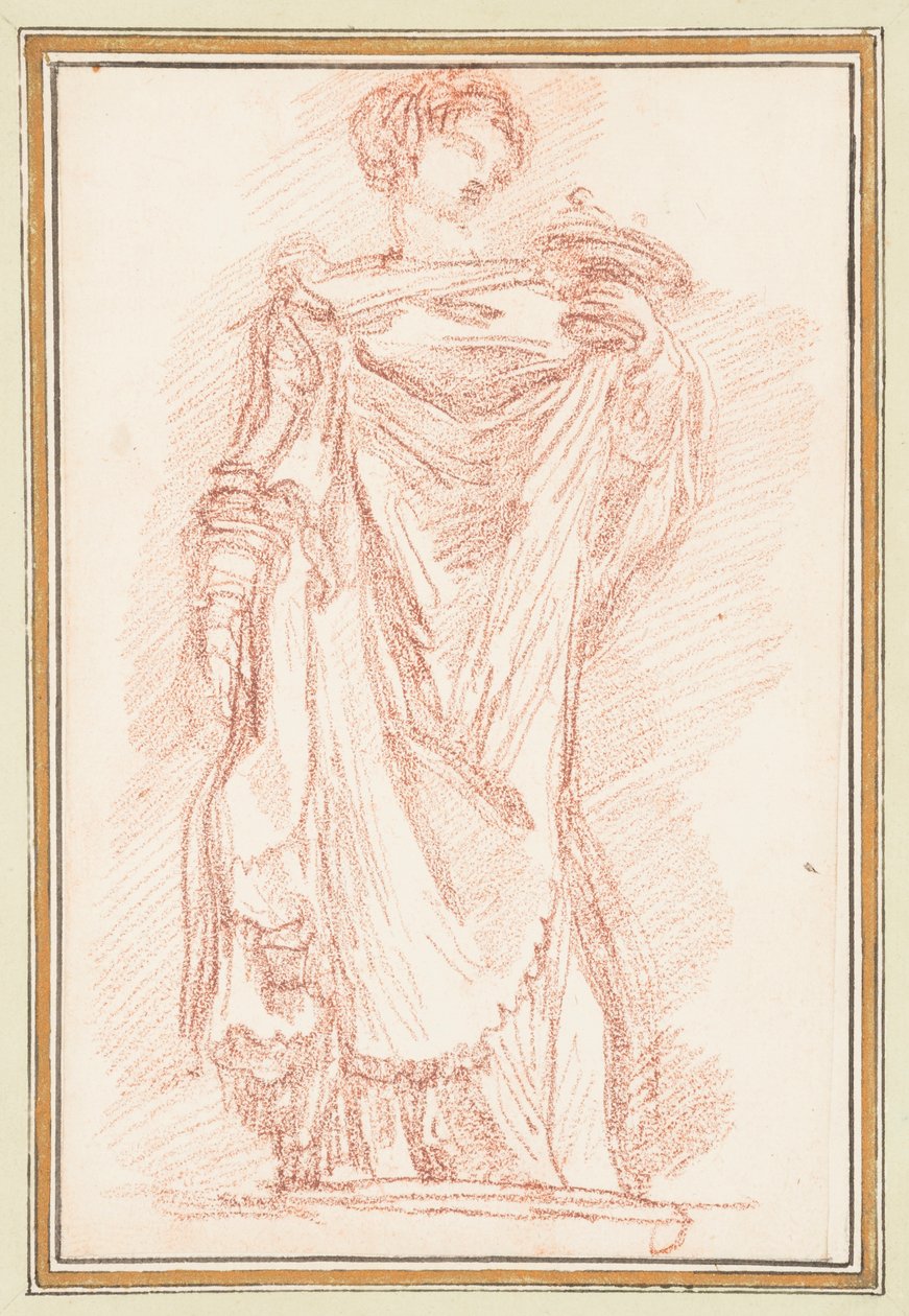 Stående mandsfigur i chiton af Jean Robert Ango