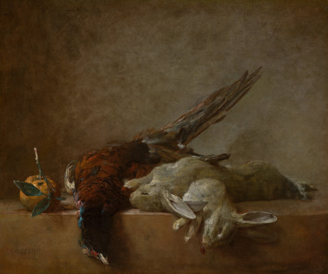 Stilleben med vildt, formentlig 1750