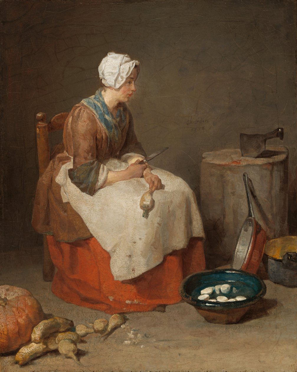 Køkkenpigen af Jean Baptiste Simeon Chardin