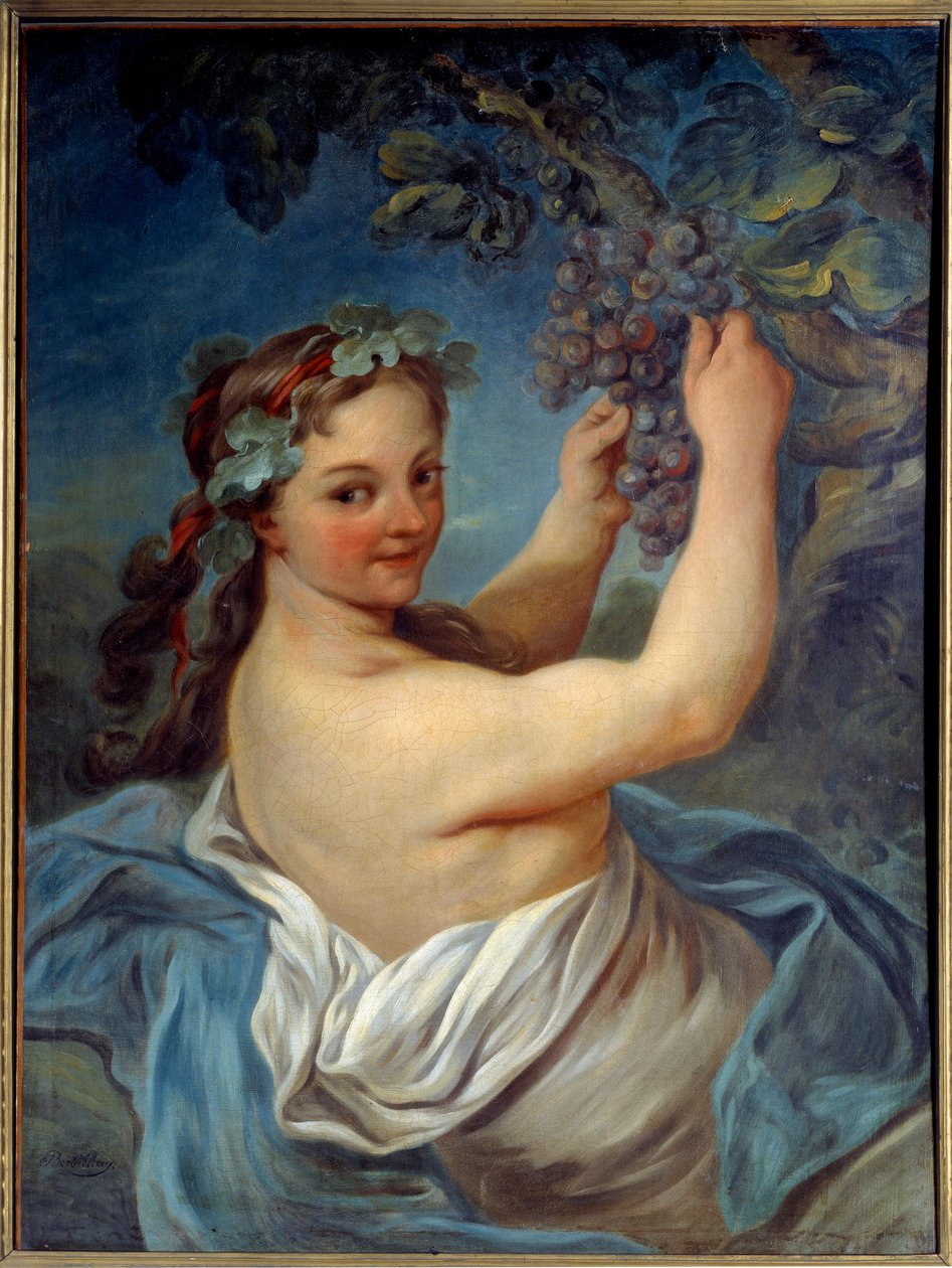 Bacchante-maleri af Jean Simon Berthelemy (1743-1811) Laon fra det 19. århundrede, Musee des Beaux Arts af Jean Simon Berthelemy