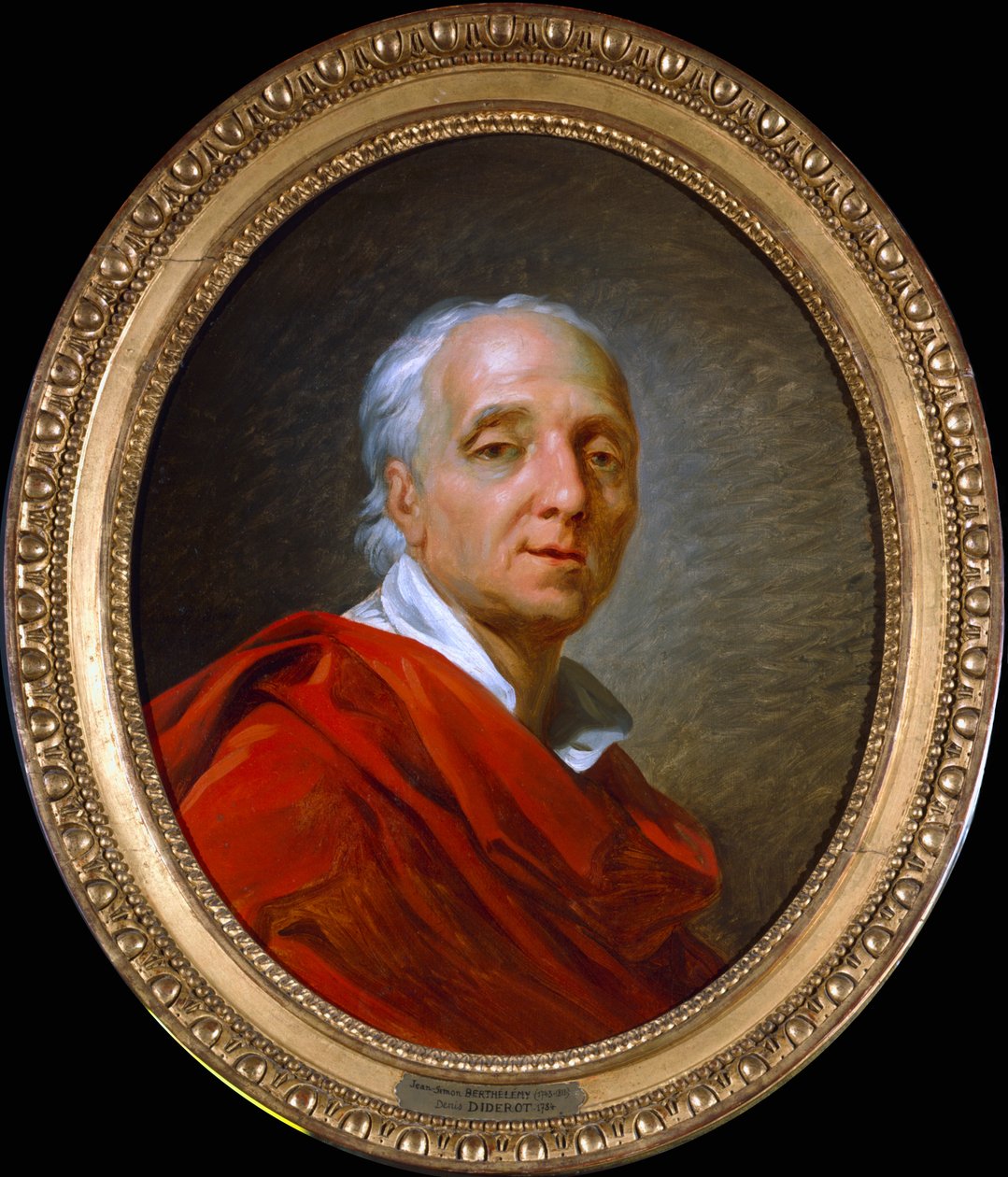 Denis Diderot, fransk mand af bogstaver og encyklopædist fra det 18. århundrede, 1784 af Jean Simon Berthelemy