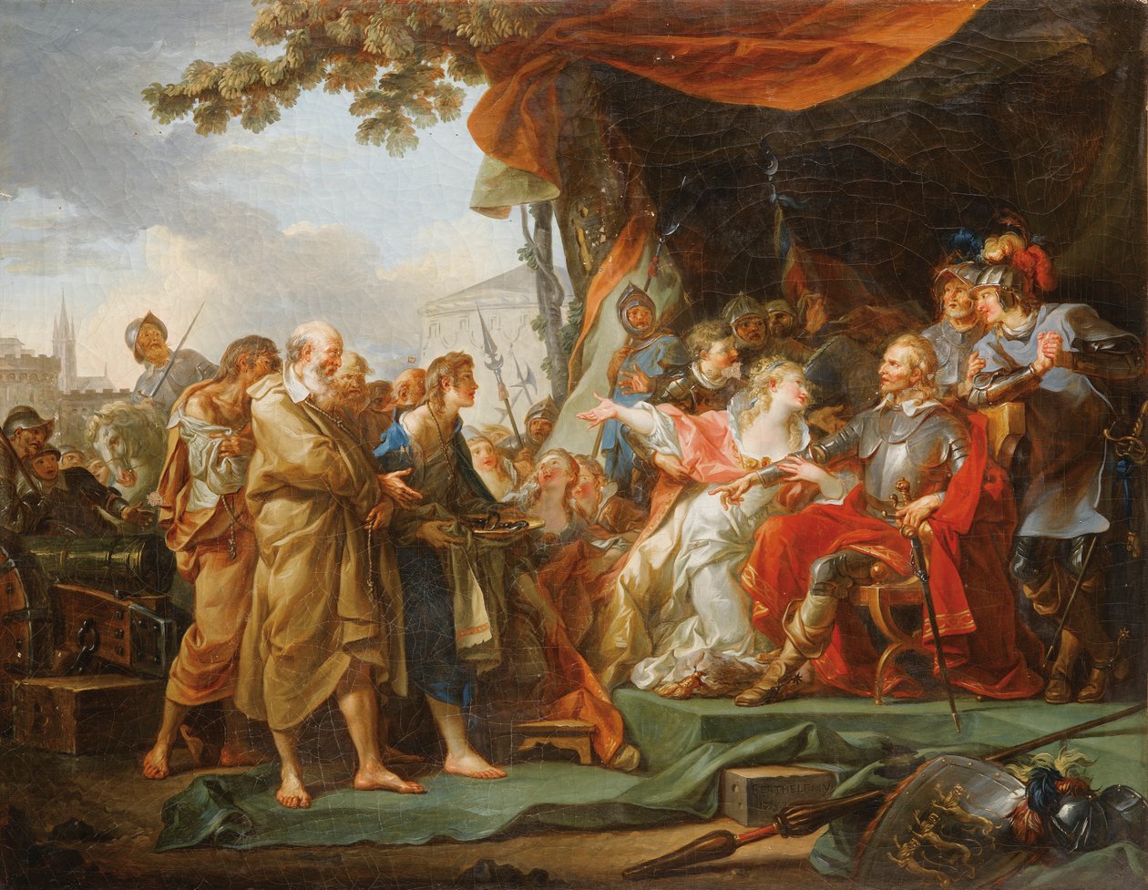 Fransk:  Les Bourgeois de Calais Borgerne fra Calais af Jean Simon Berthelemy