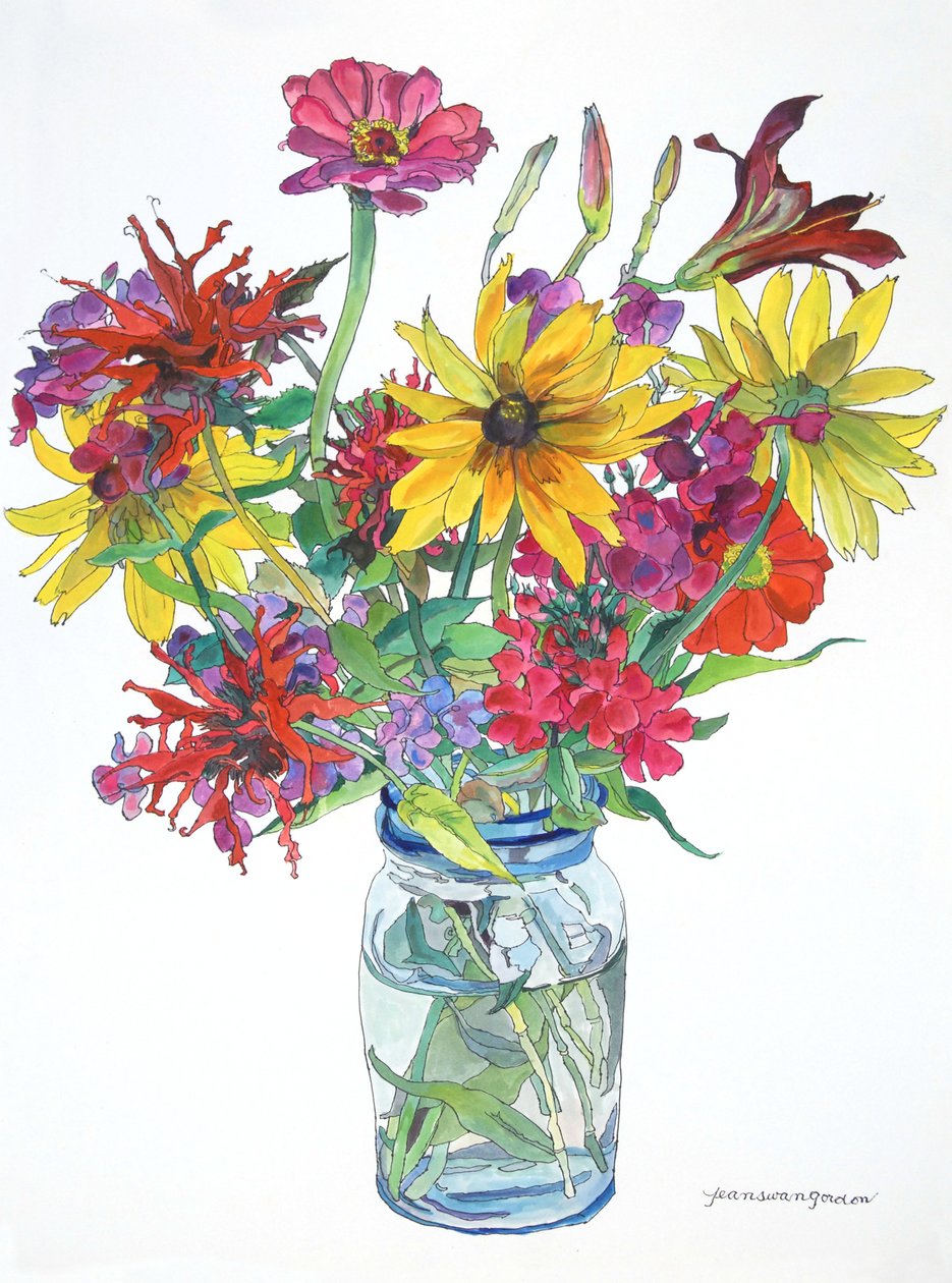 East Boothbay, 2010 (akvarel og blæk på papir) af Jean Swan Gordon