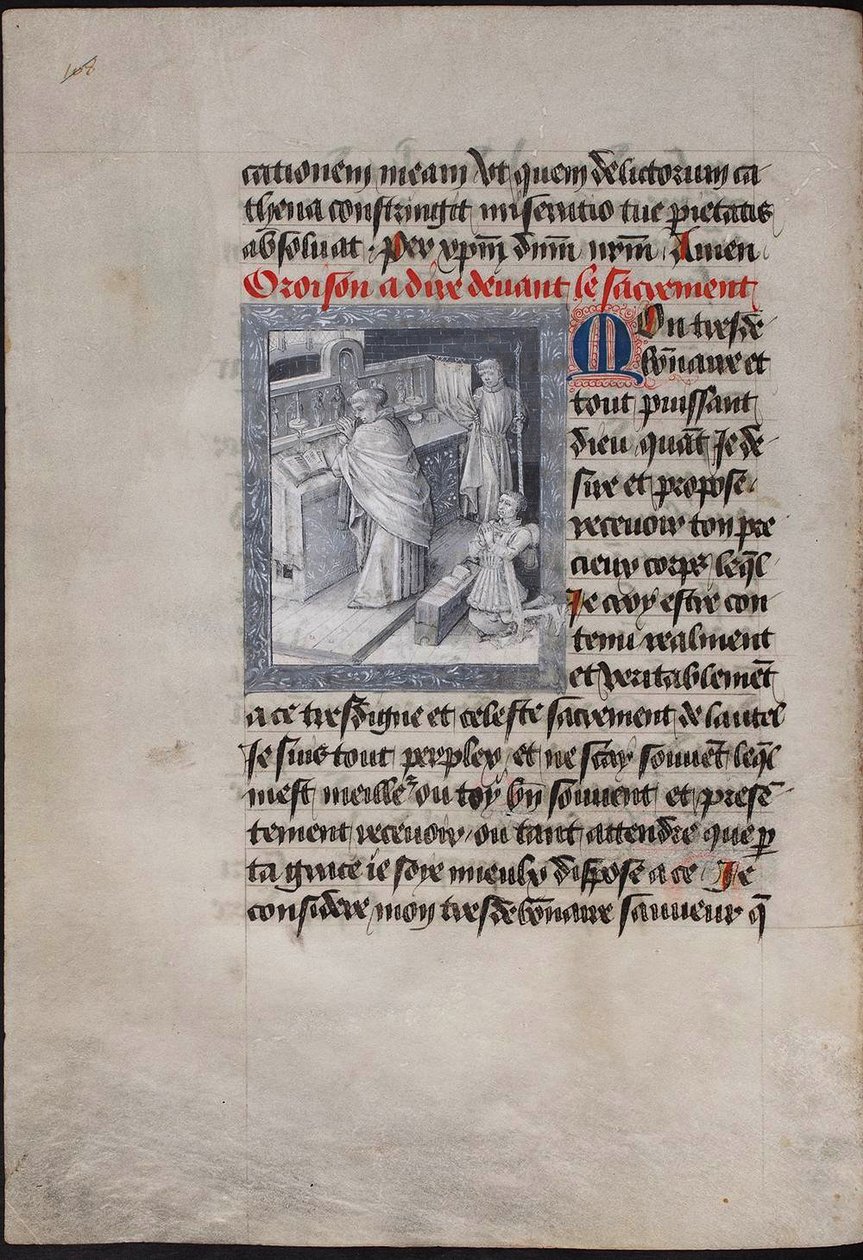 Helligmesse med Filip den Gode. Timernes Bog af Filip af Bourgogne, ca 1455 af Jean Tavernier