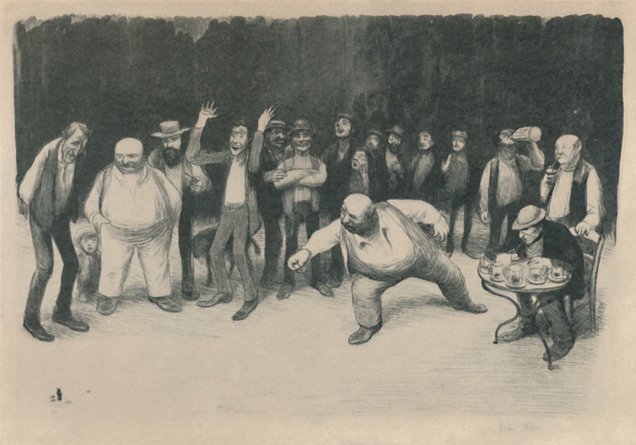 The Players Of Corks, 1919 af Jean Veber