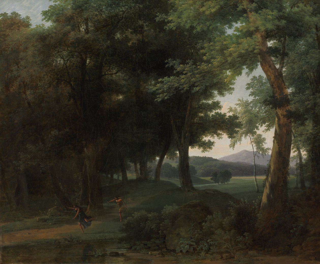 En skov med Apollo og Daphne af Jean Victor Bertin
