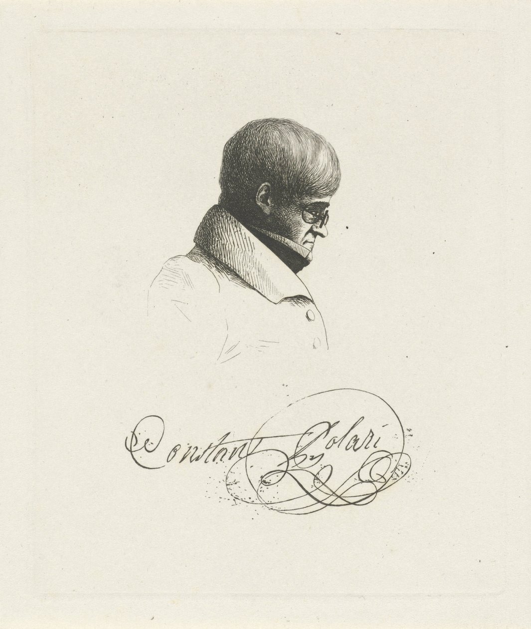 Portret af Constant Polari af Jean Zacherie Mazel