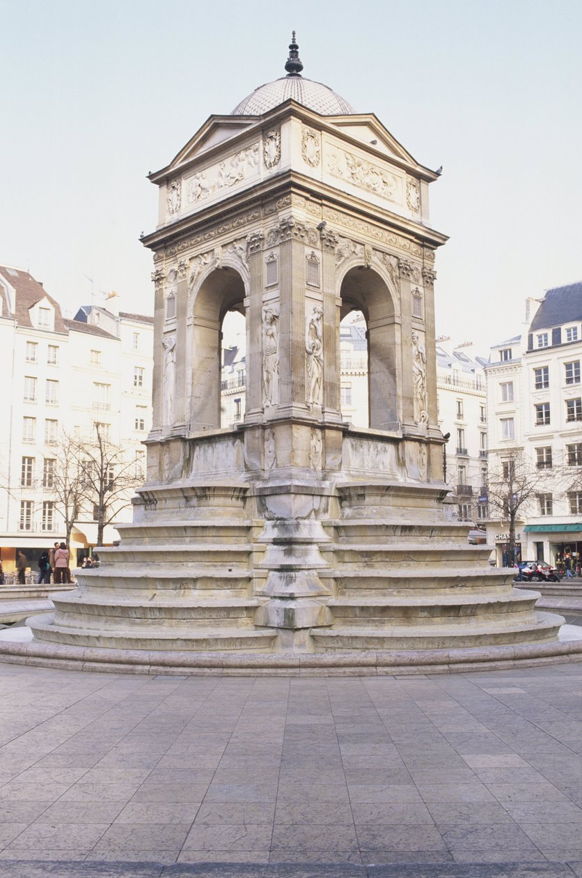 Frankrig, Paris, Fontaine des Innocents, stenfontæne med trin. af Jean and Lescot Pierre Goujon
