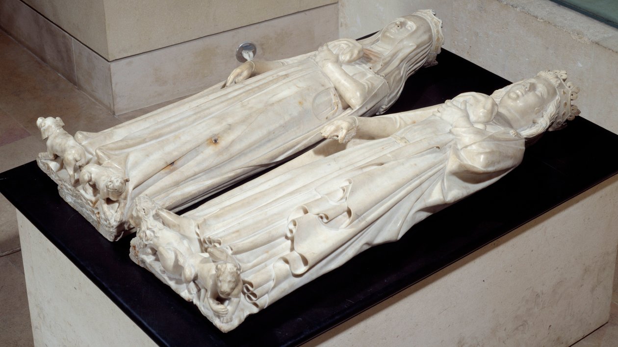 Graven af indvolde af Charles IV Bel (1293-1328) og Jeanne d