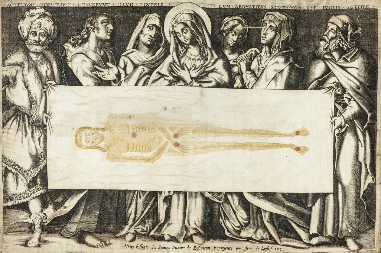 Det hellige ligklæde i Besançon, 1634 af Jean de Loisy