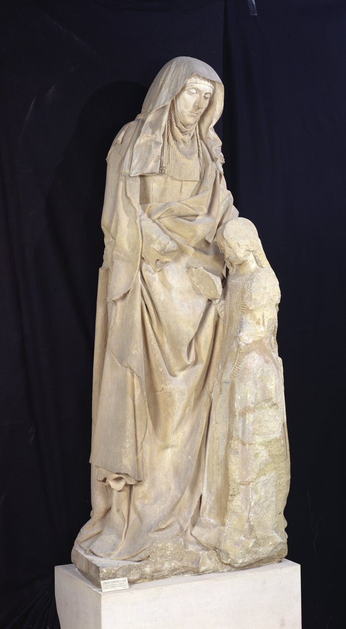 St. Anne underviser jomfruen fra Chateau des Ducs de Bourbon, Chantelle, ca. 1500-03 af Jean fl.c.1465 c.1516 Guilhomet