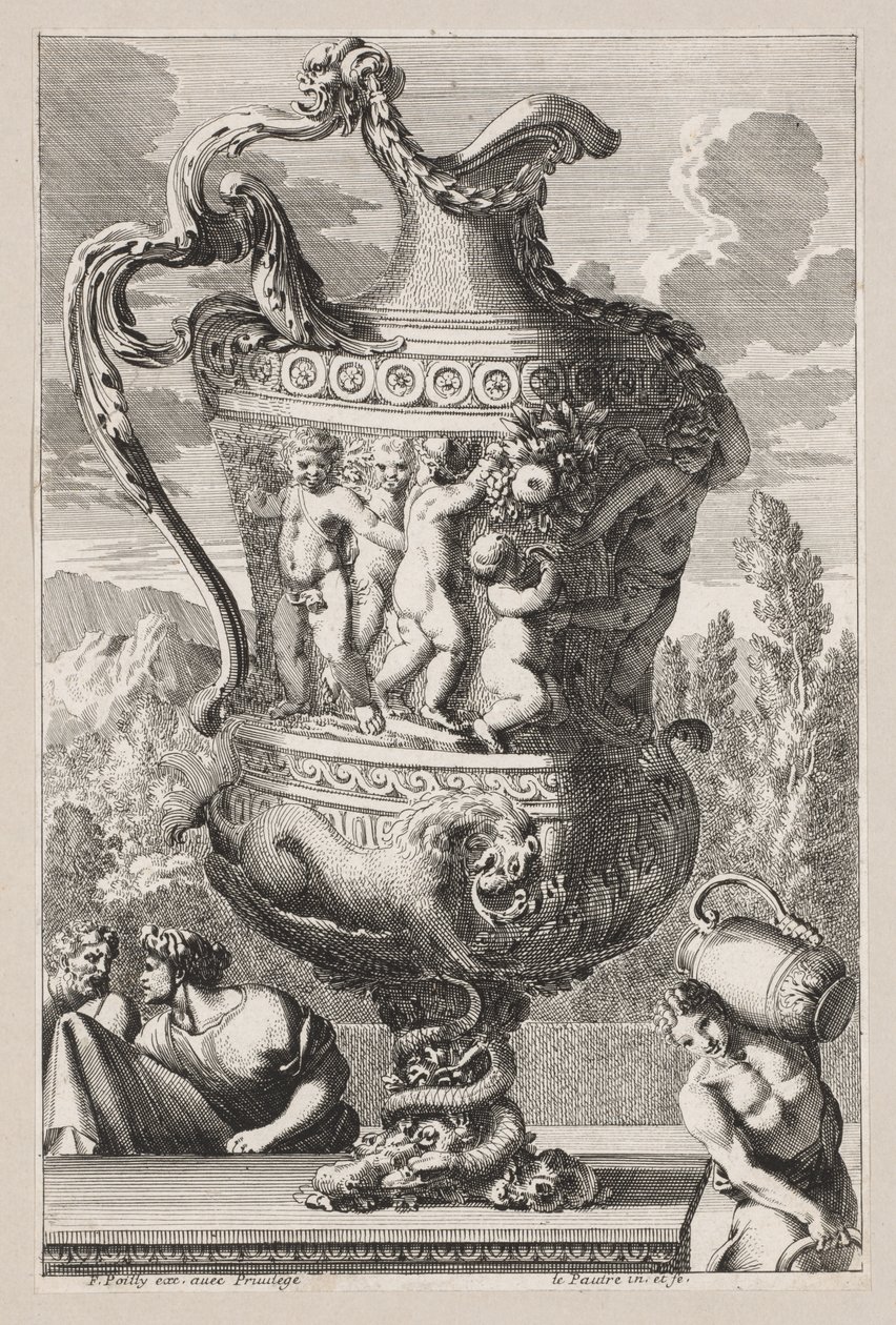 Dekorativ urne af Jean le Pautre