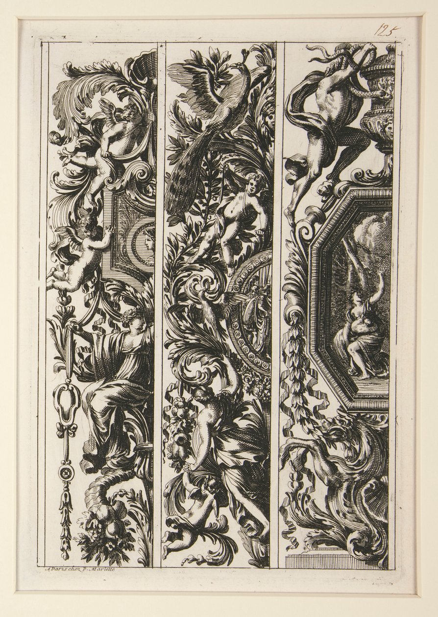 Grotesques et Moresques a la Romaine (6) af Jean le Pautre