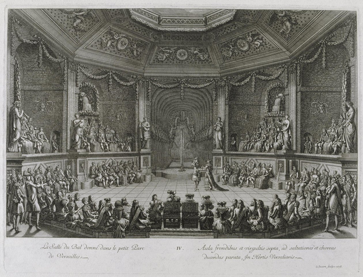 Den store kongelige underholdning i Versailles, 18. juli 1668 af Jean le Pautre