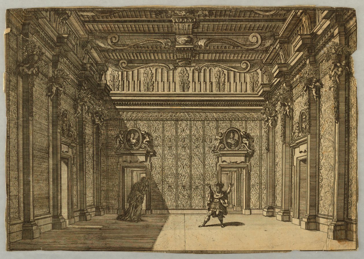 Scene fra en tragedie af Jean le Pautre