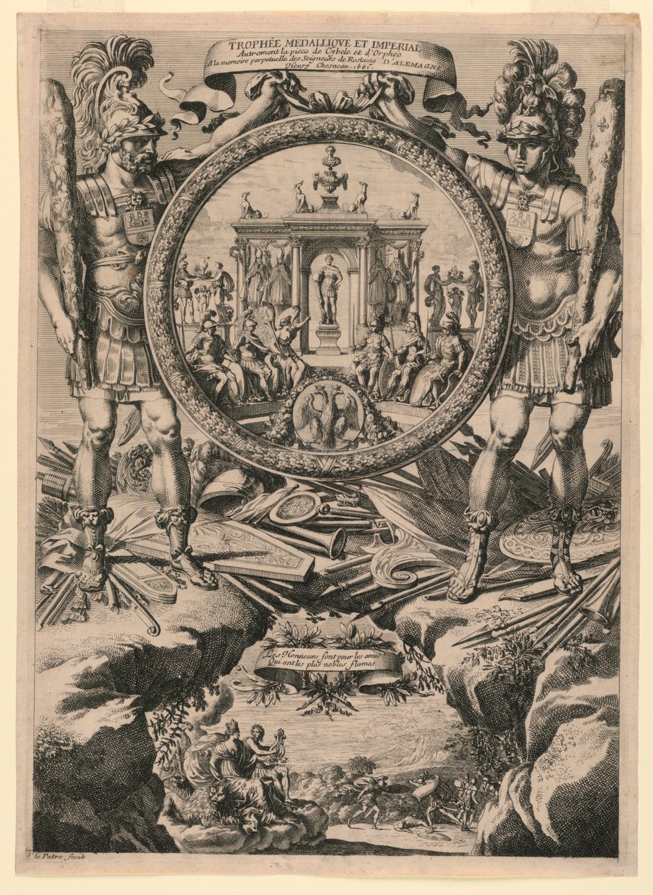 Medalje og kejserpokal af Jean le Pautre