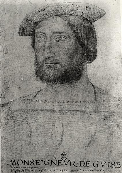 Portræt af Claude af Lorraine (1496-1550) 1. hertug af Guise af Jean school of Clouet