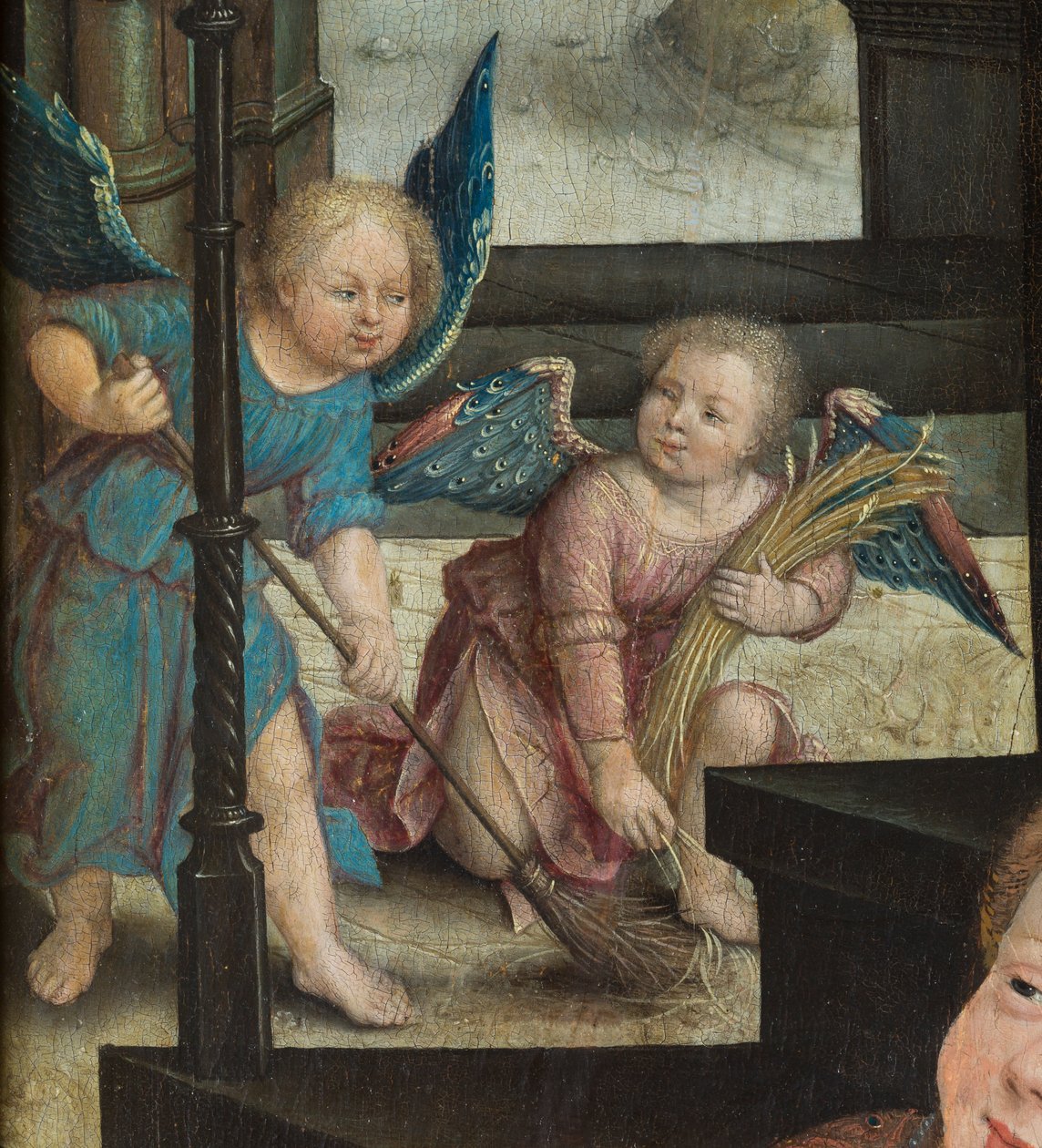 Triptykon om tilbedelsen af Jesusbarnet af Jean the Elder (attr. to) Bellegambe