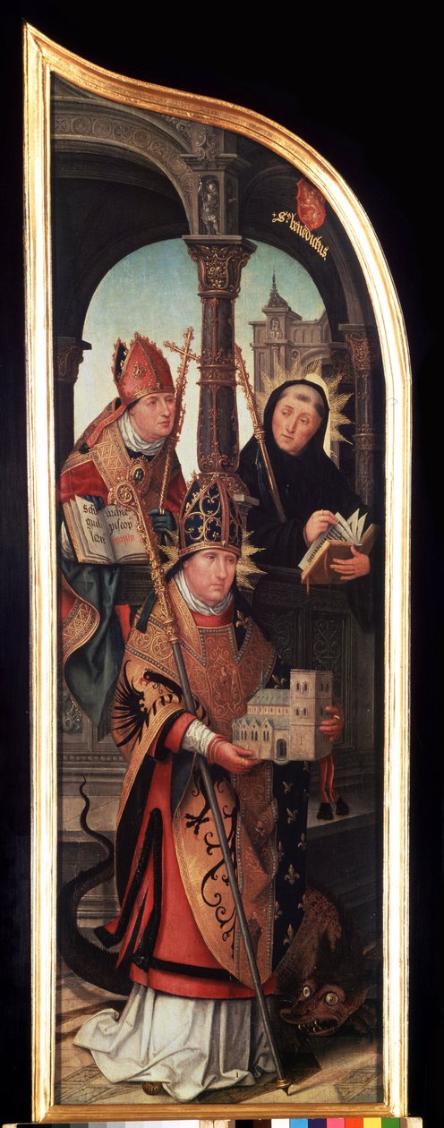 Venstre panel af Bebudelsens Triptykon (Bebudelsen). Maleri på træ af Jean Bellegambe den ældre (1470-1534) Mål 103 x 33 cm Sankt Petersborg, Eremitagemuseet af Jean the Elder Bellegambe