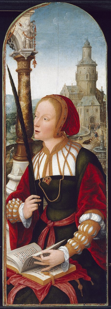 Sankt Barbara, ca. 1520 af Jean the Elder Bellegambe