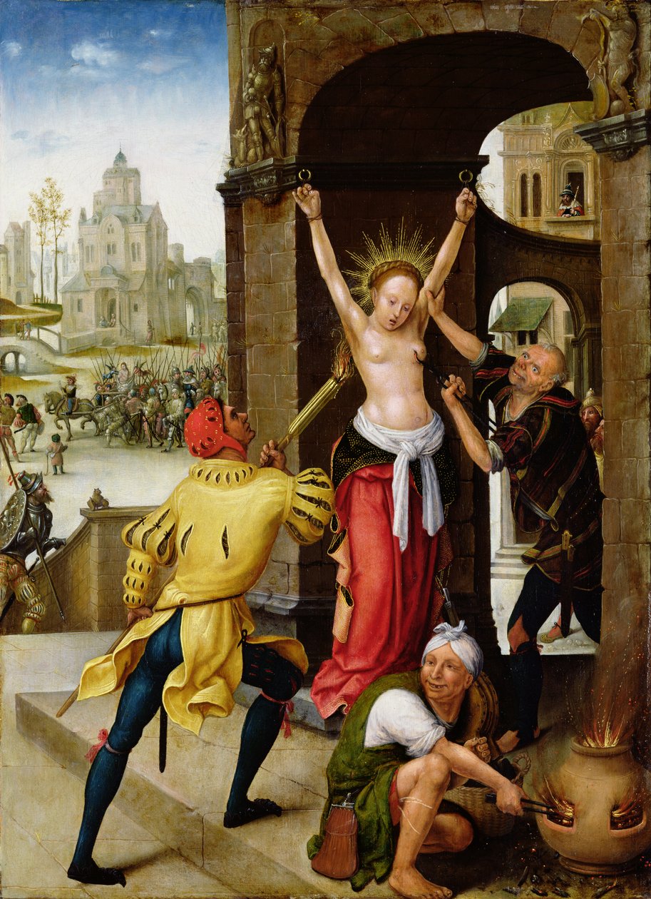 The Martyrium of St. Barbara, 1528 af Jean the Elder Bellegambe