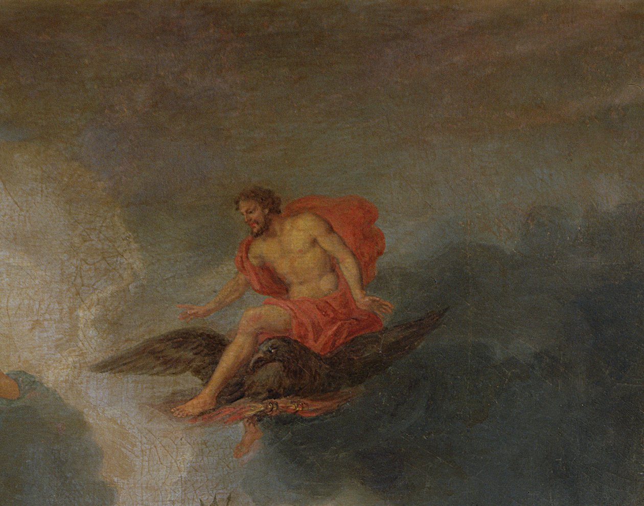 Zeus, detalje fra The Groves of Versailles, 1688-93 af Jean the Younger Cotelle
