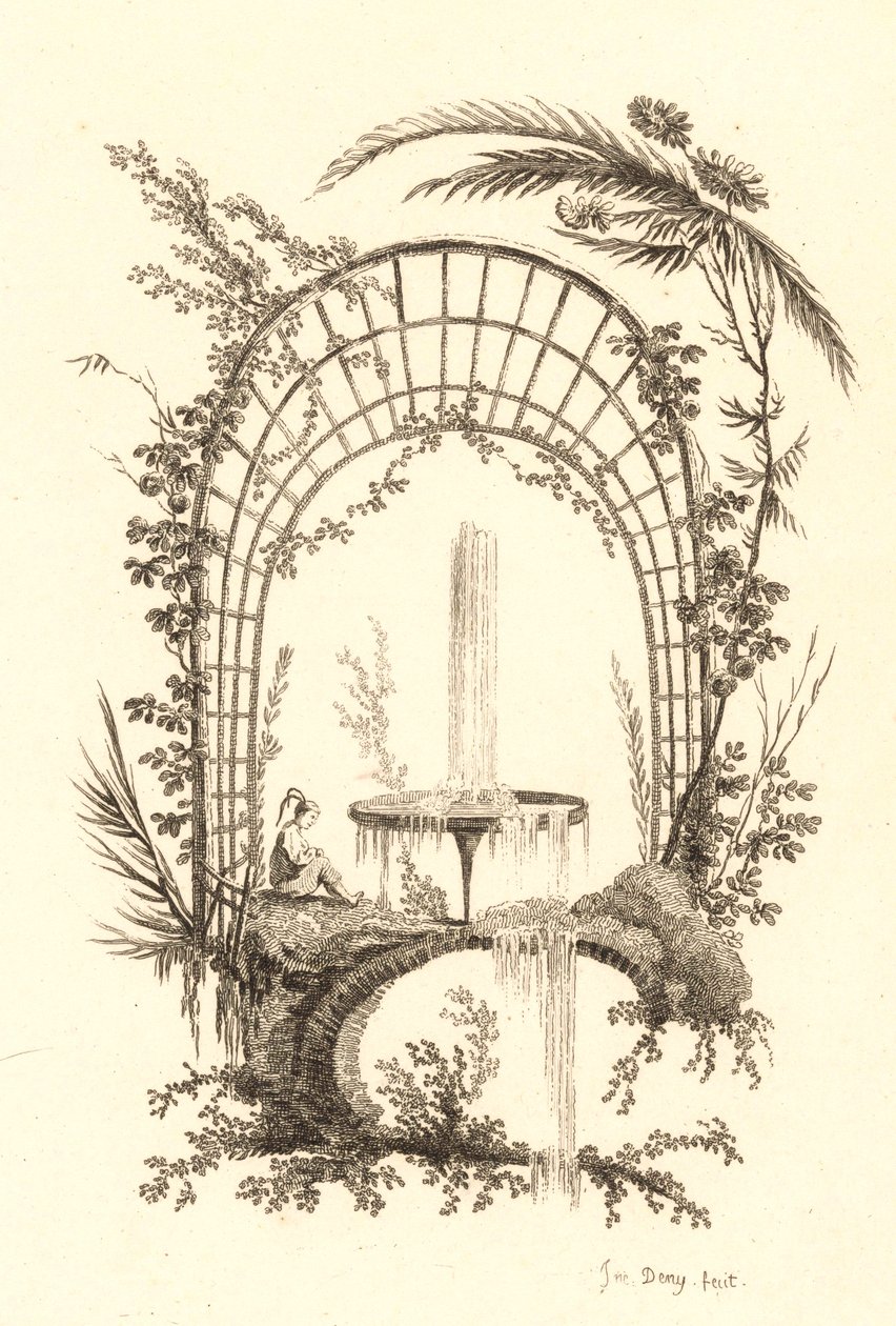 Springvand under pergola af Jeanne Deny