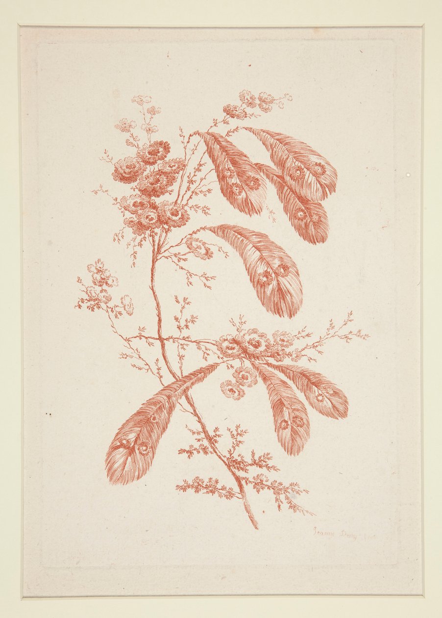 Uden titel (Ideelle blomster), fra et sæt på seks af Jeanne Deny