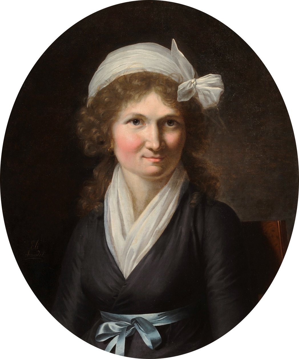 Portræt af en kvinde under Directoire af Jeanne Elisabeth Chaudet