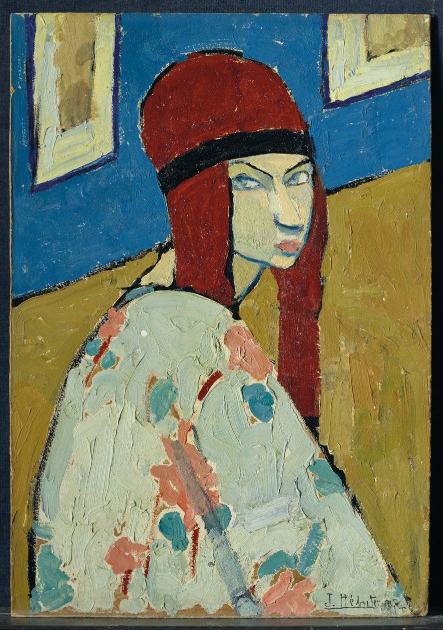 Selvportræt, ca. 1917 (olie på pap) af Jeanne Hébuterne