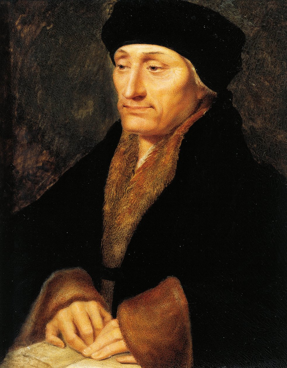 Schweiz, Genève, Portræt af Desiderius Erasmus af Rotterdam (1466-1536) af Jeanne Henriette Rath