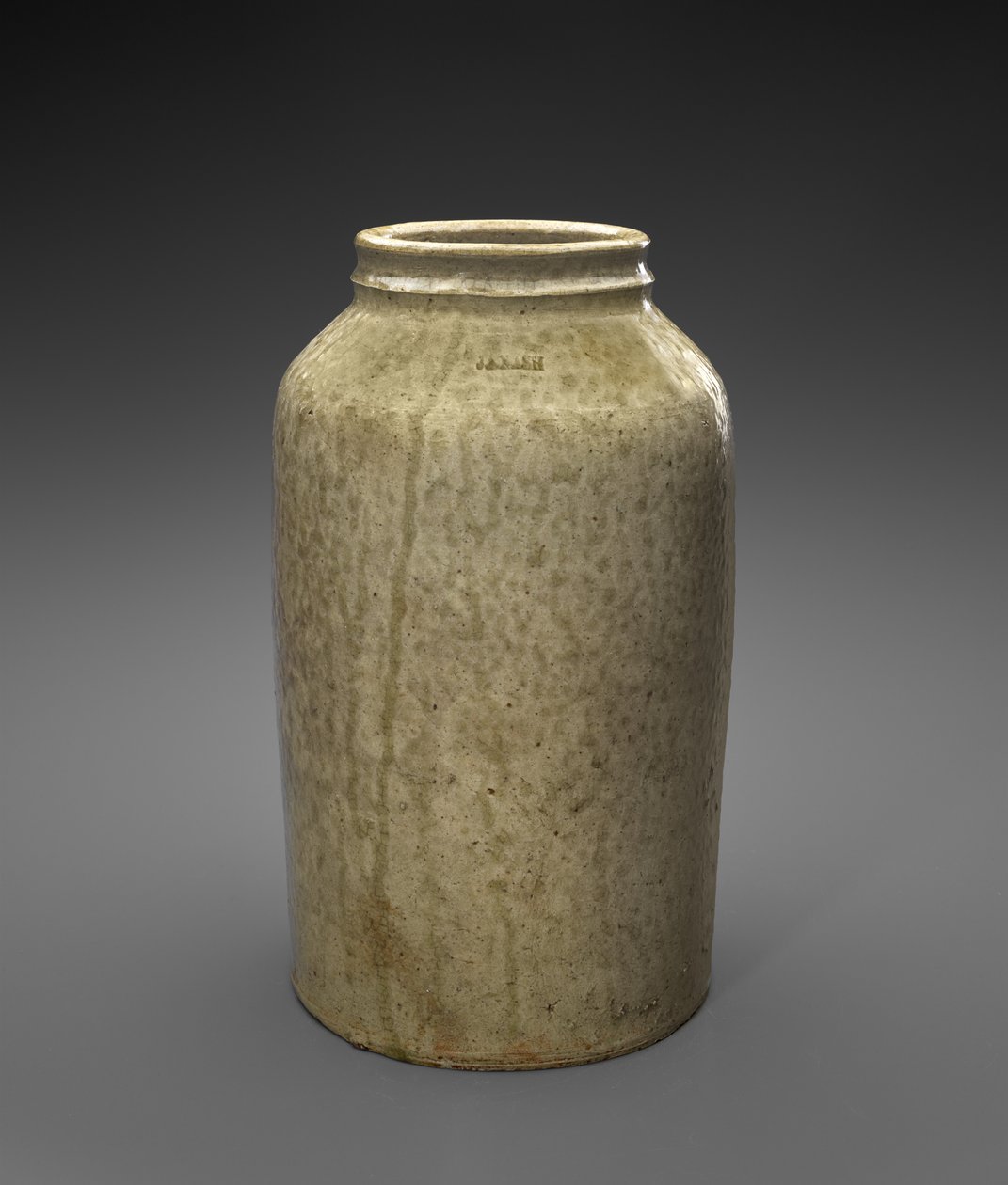 Krukke, c. 1850-1860 (alkalisk glaseret stentøj) af Jefferson S. Nash Pottery