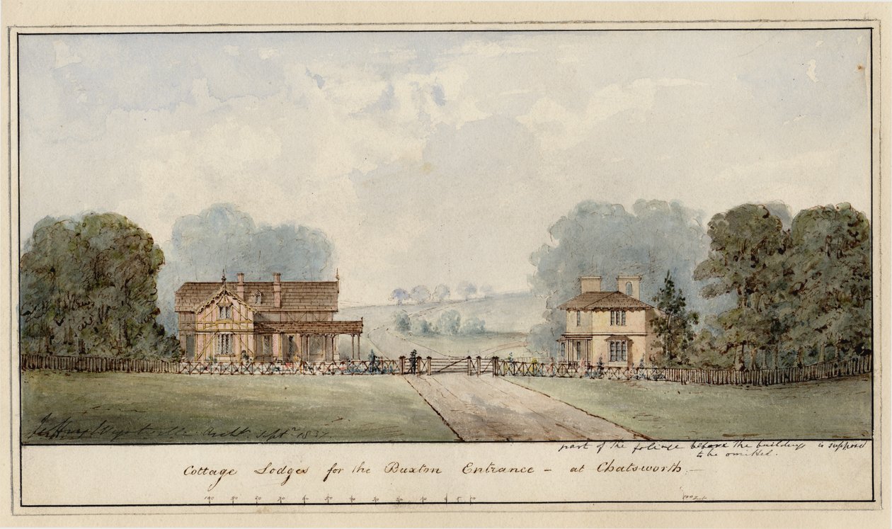 Design for Lodges i Edensor i Chatsworth Park af Jeffry Wyatville