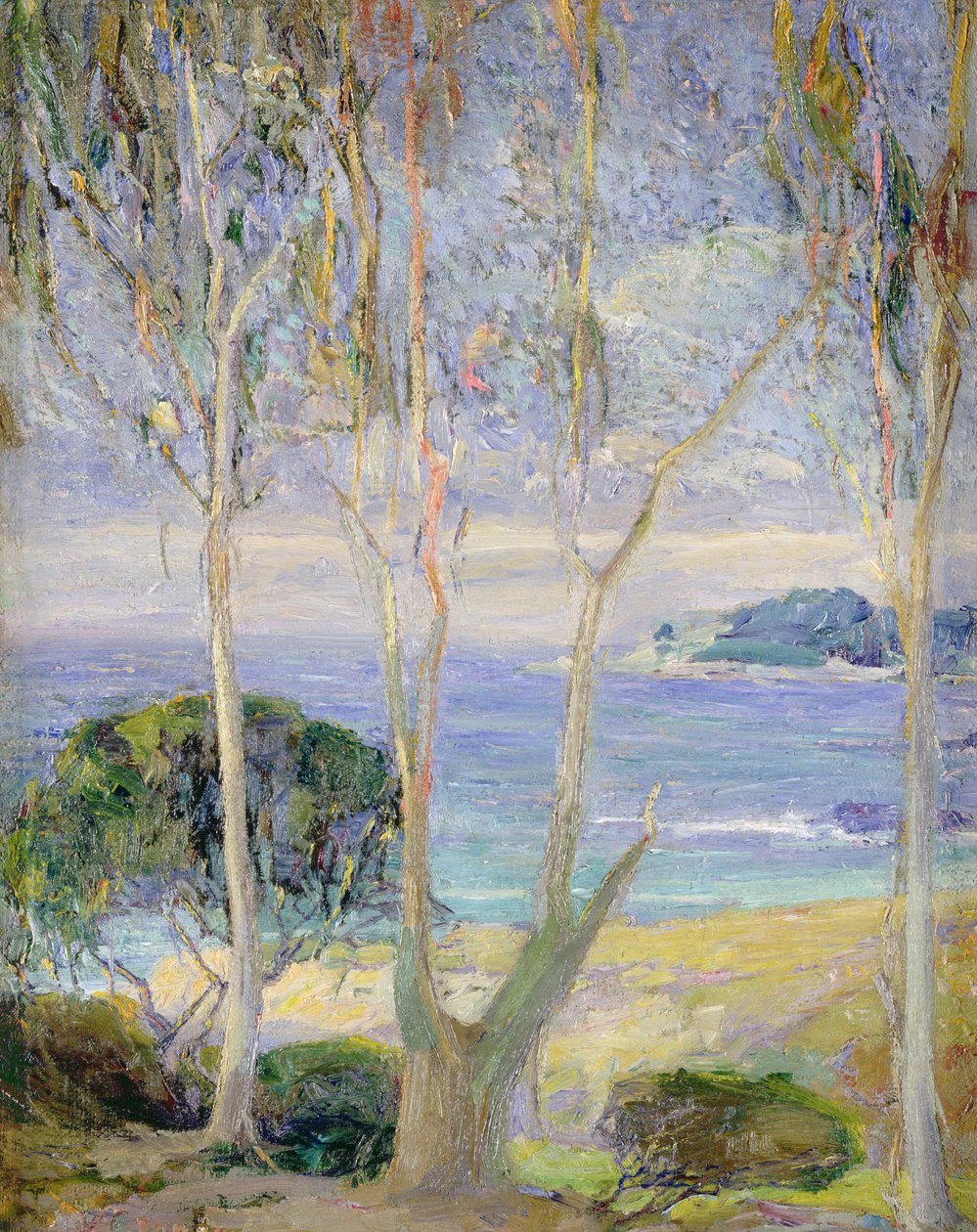 A Clear Day, California Coast, ca. 1918 (olie på lærred) af Jennie Vennerstrom Cannon