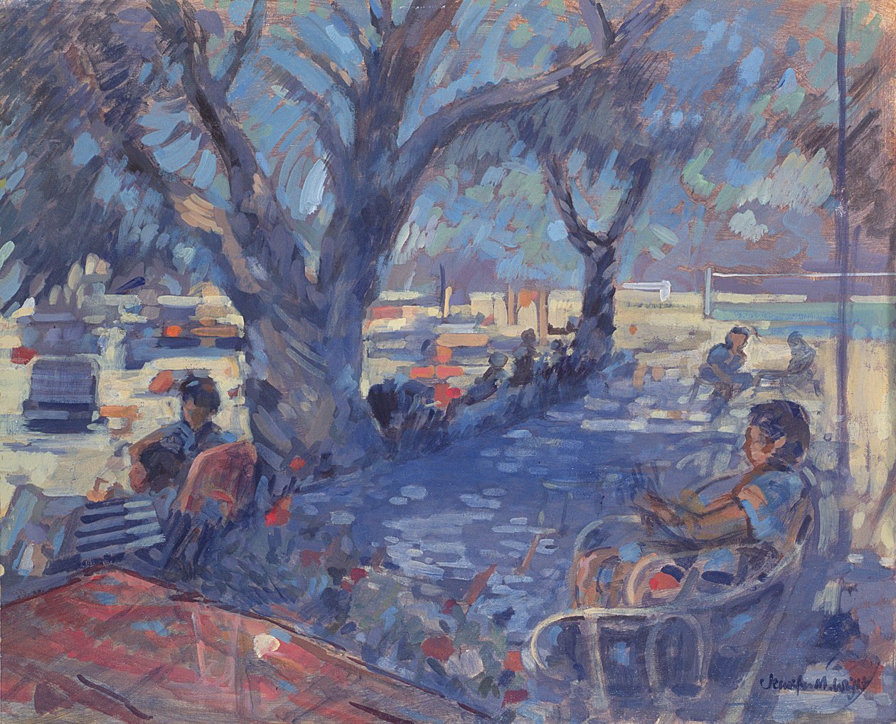 Lemnos Beach Bar, 1987 af Jennifer Wright