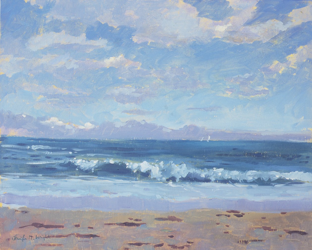 Thurlestone Beach af Jennifer Wright