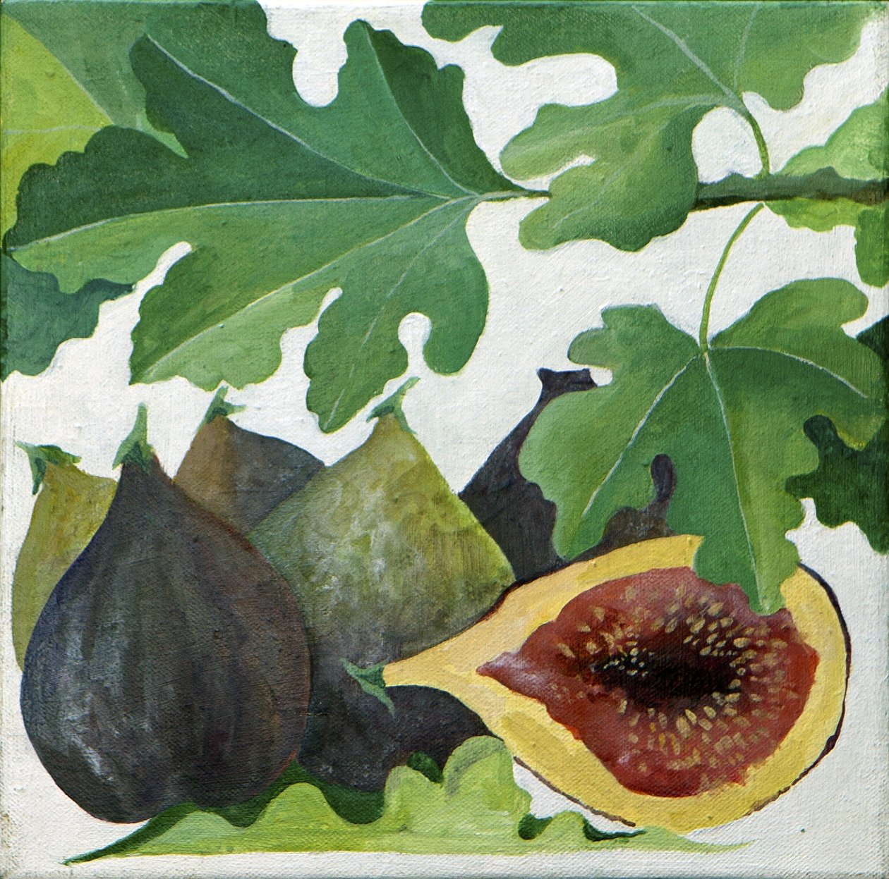 Figs, 2013 (akryl på lærred) af Jennifer Abbott